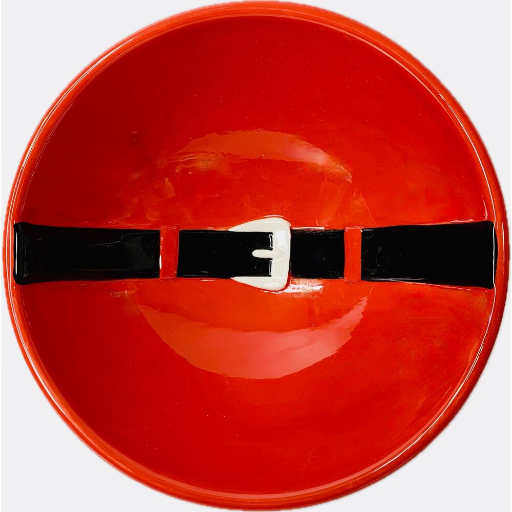 Dept 56 Time to Celebrate Santa's Belt 9"‎ Serving Bowl